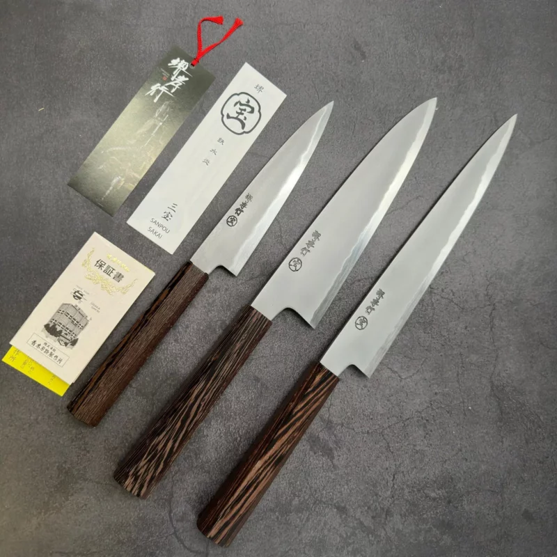 Sakai Takayuki SANPOU Shirogami #2 Kasumi Gyuto 210mm - Image 6