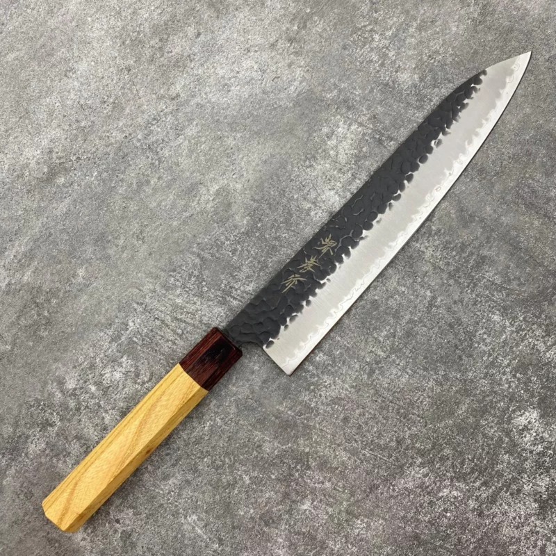 Sakai Takayuki Super Aogami Kurouchi Tsuchimi Gyuto 240mm