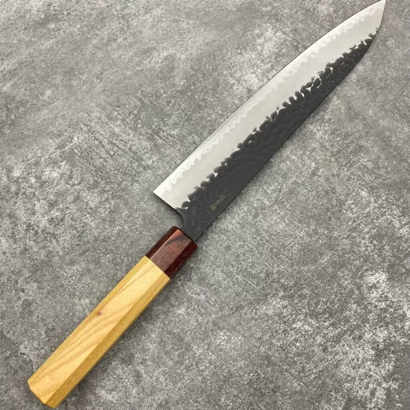 Sakai Takayuki Super Aogami Kurouchi Tsuchimi Gyuto 240mm - Image 3