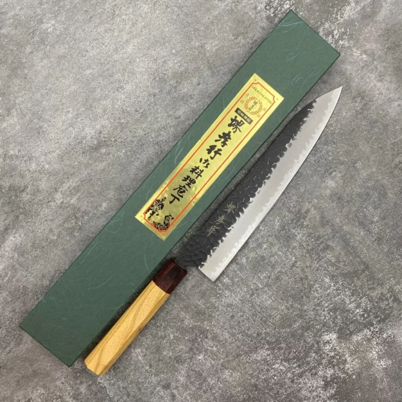 Sakai Takayuki Super Aogami Kurouchi Tsuchimi Gyuto 240mm - Image 5